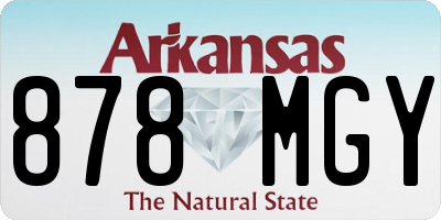 AR license plate 878MGY