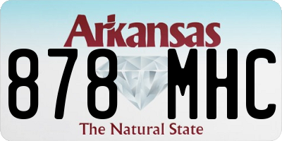 AR license plate 878MHC