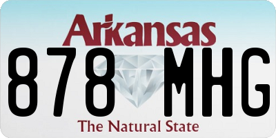 AR license plate 878MHG