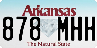 AR license plate 878MHH