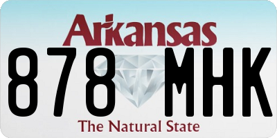 AR license plate 878MHK
