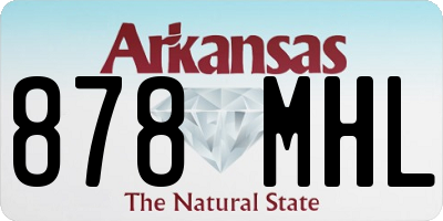 AR license plate 878MHL