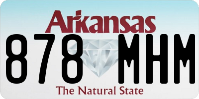 AR license plate 878MHM