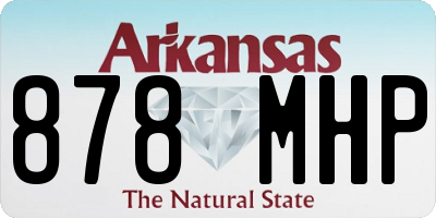 AR license plate 878MHP