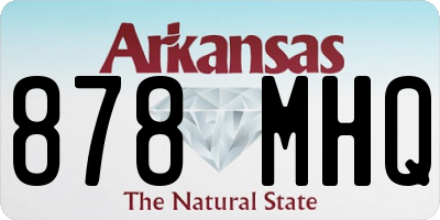 AR license plate 878MHQ