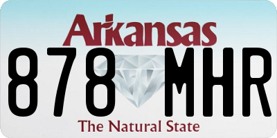 AR license plate 878MHR