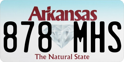 AR license plate 878MHS