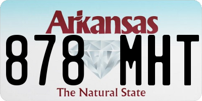 AR license plate 878MHT