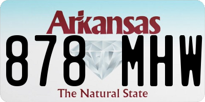 AR license plate 878MHW