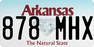 AR license plate 878MHX
