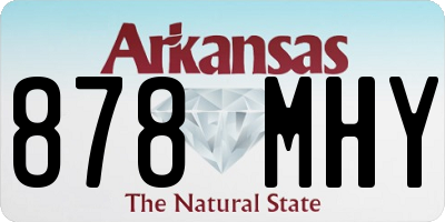 AR license plate 878MHY