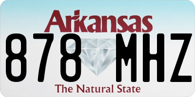 AR license plate 878MHZ