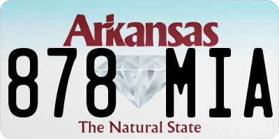 AR license plate 878MIA