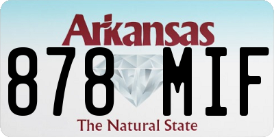 AR license plate 878MIF
