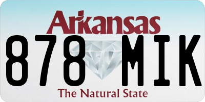 AR license plate 878MIK