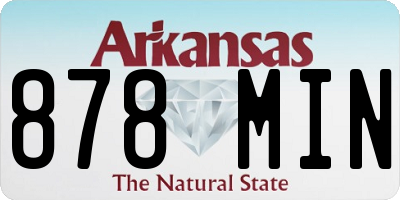 AR license plate 878MIN