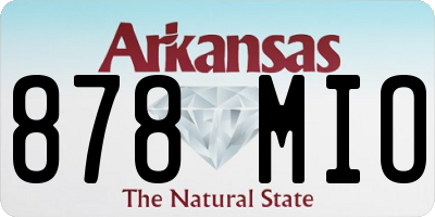AR license plate 878MIO