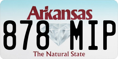 AR license plate 878MIP