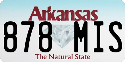 AR license plate 878MIS