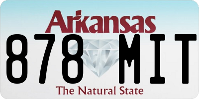 AR license plate 878MIT