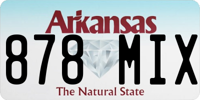 AR license plate 878MIX