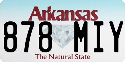 AR license plate 878MIY
