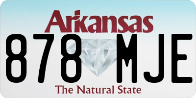 AR license plate 878MJE