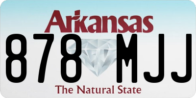 AR license plate 878MJJ