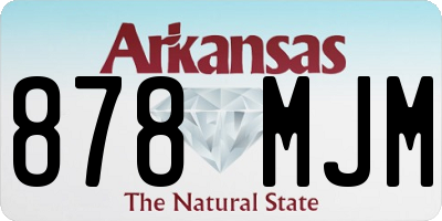 AR license plate 878MJM