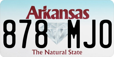 AR license plate 878MJO