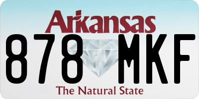 AR license plate 878MKF