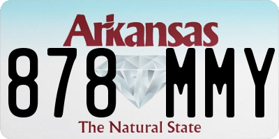 AR license plate 878MMY