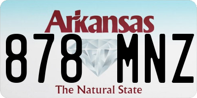 AR license plate 878MNZ