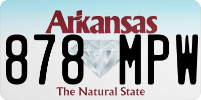 AR license plate 878MPW