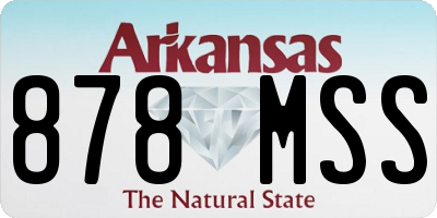 AR license plate 878MSS