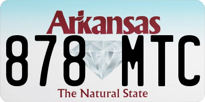 AR license plate 878MTC