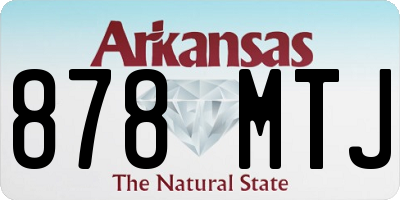 AR license plate 878MTJ