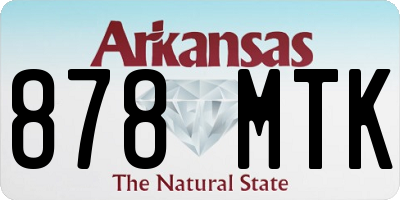 AR license plate 878MTK