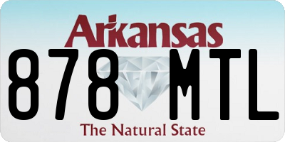 AR license plate 878MTL
