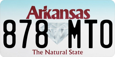 AR license plate 878MTO