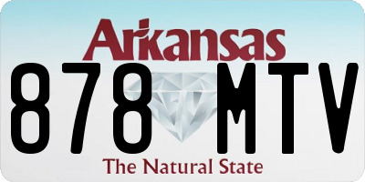 AR license plate 878MTV