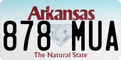 AR license plate 878MUA