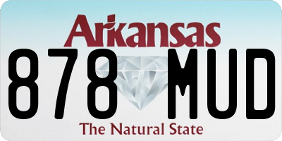 AR license plate 878MUD