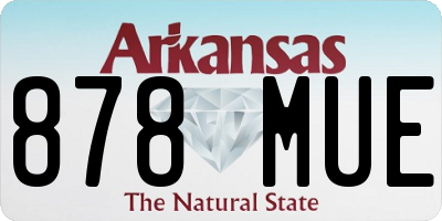 AR license plate 878MUE