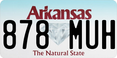AR license plate 878MUH