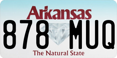 AR license plate 878MUQ