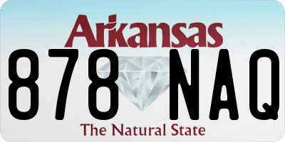 AR license plate 878NAQ