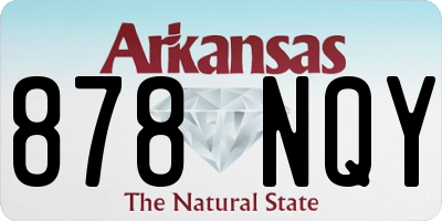 AR license plate 878NQY