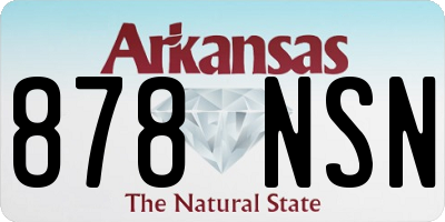 AR license plate 878NSN
