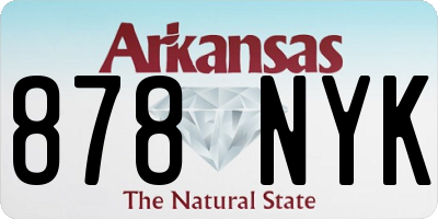 AR license plate 878NYK